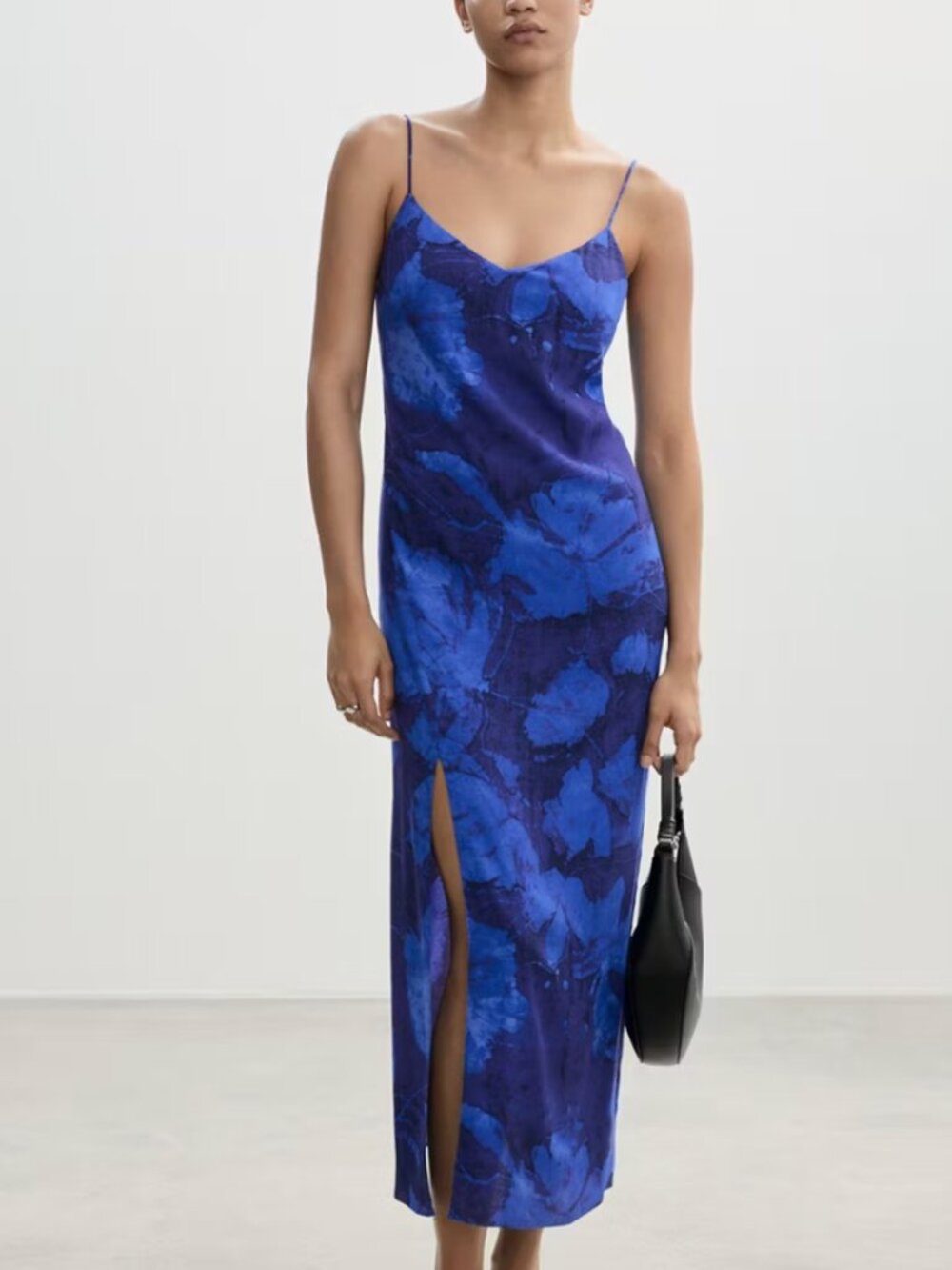 Blue Floral Mango Dress